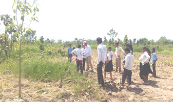 話し合いながら整地