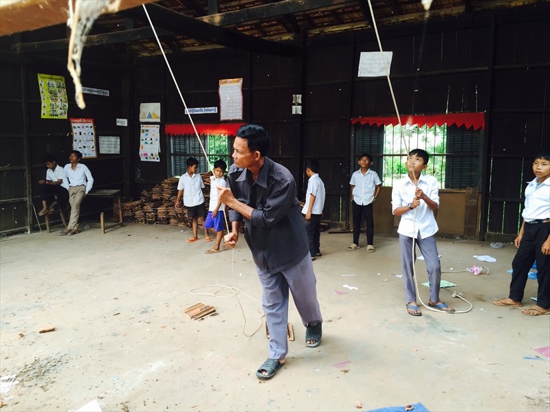 旧校舎教室取り壊し