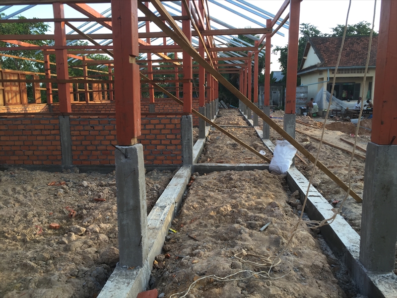 地面との接続部全景